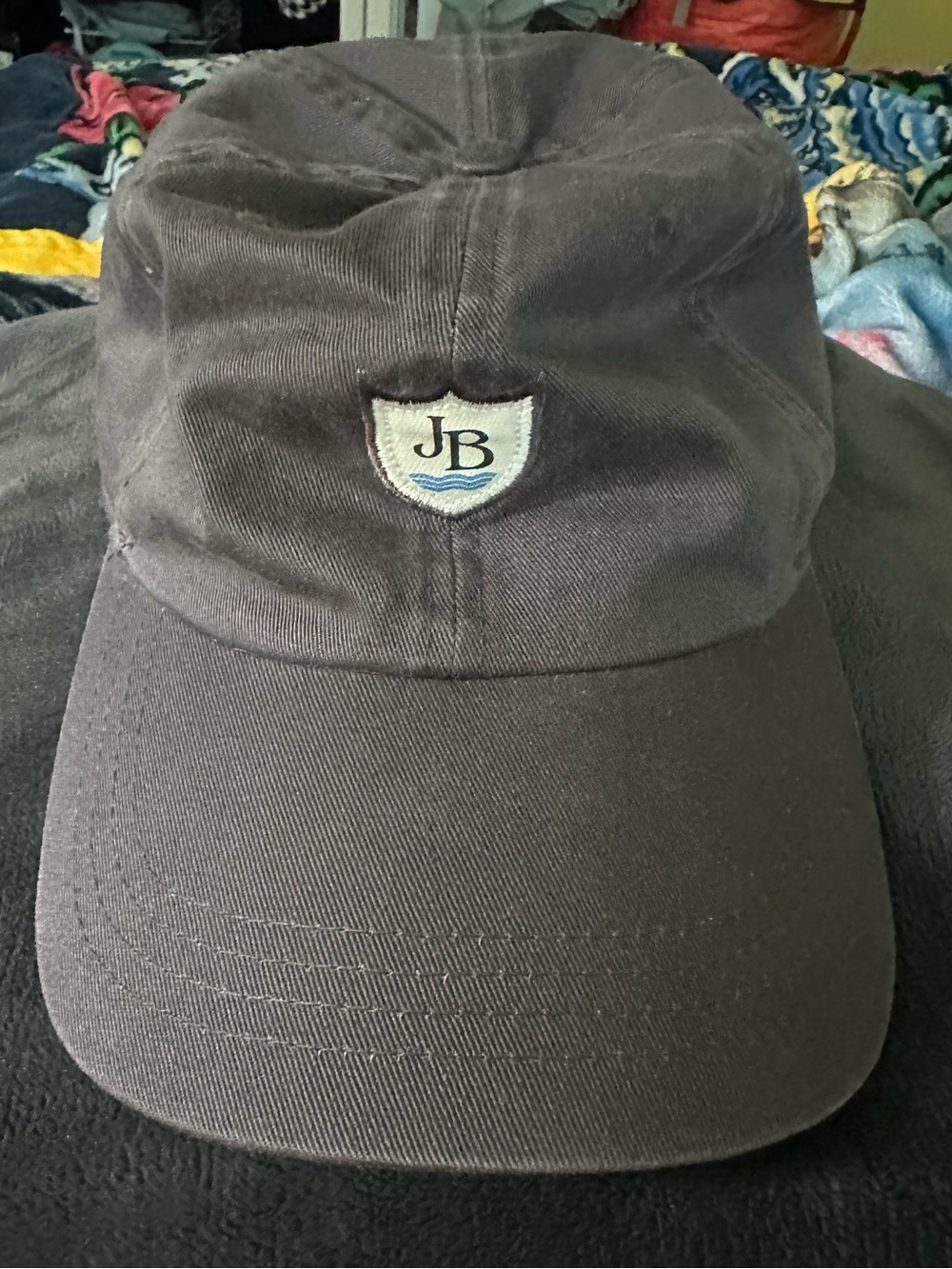 Jumping Brook CC Logo Cotton Baseball Cap - Dark Gray